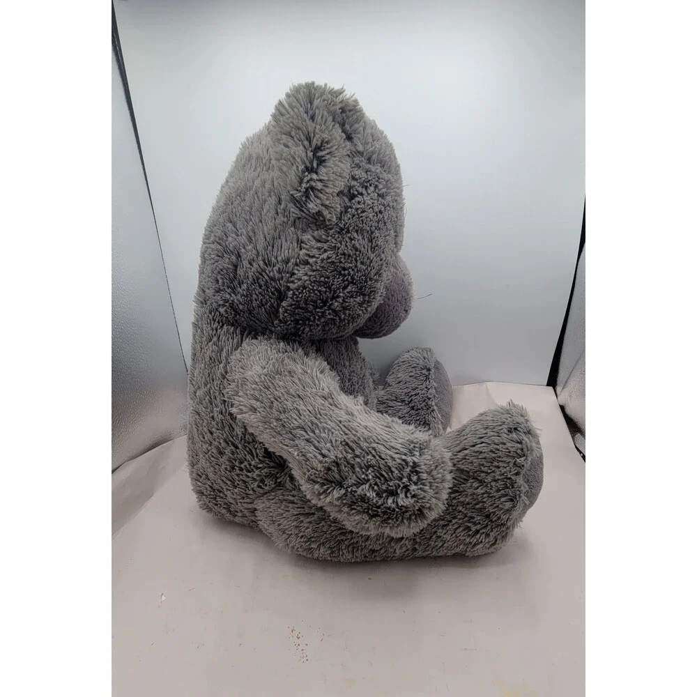 Hug Fun Teddy Bear Plush 18” Gray Grey Soft Stuffed Animal Large Cuddly Toy